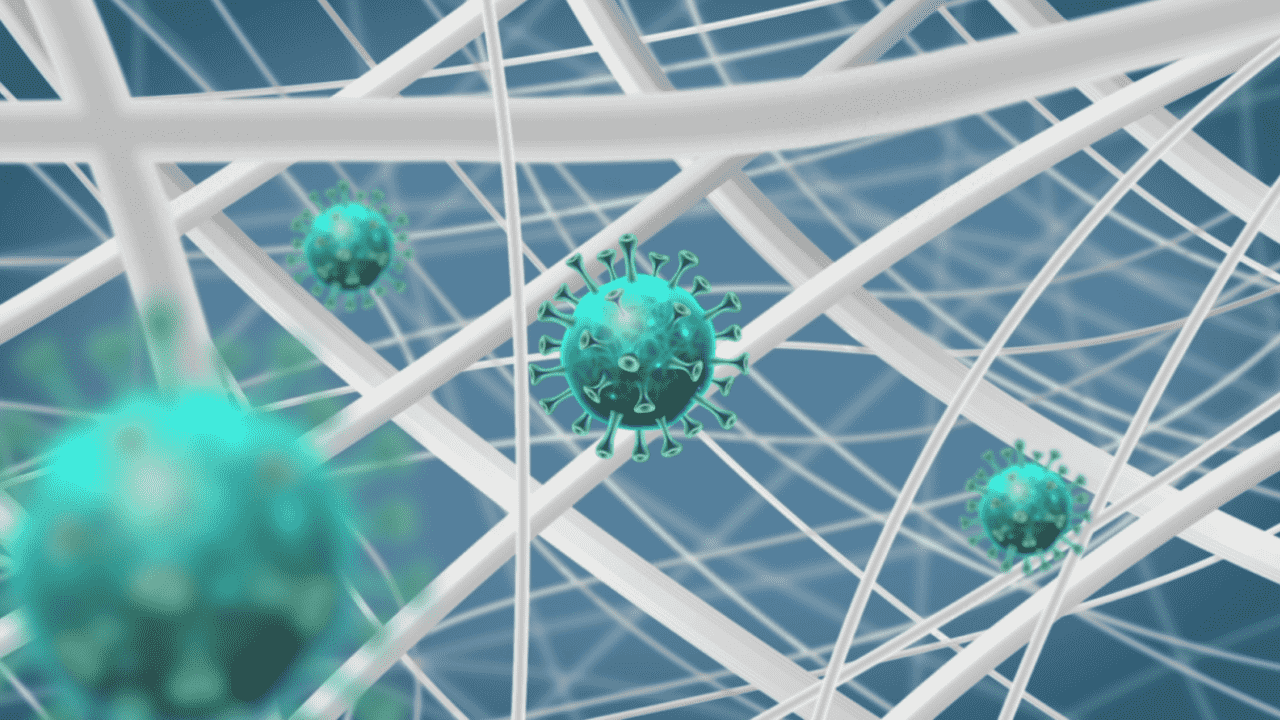 具杀灭COVID-19病毒功能的纳米纤维材料 2