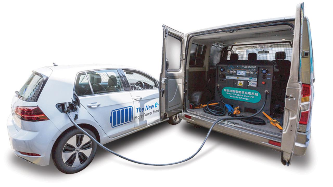 Mobilised EV Charging Service Vehicle and Combo Fast Charging Station 