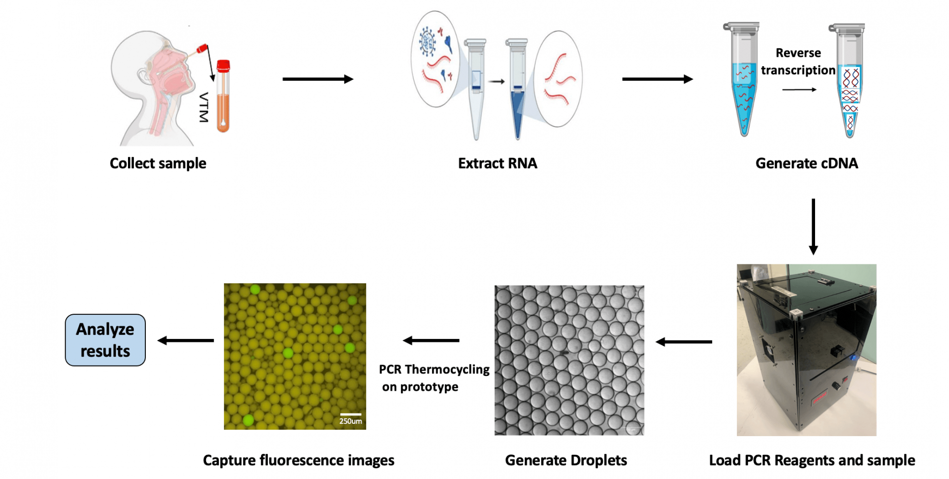 Integrated Digital-PCR-on-a-disc Device