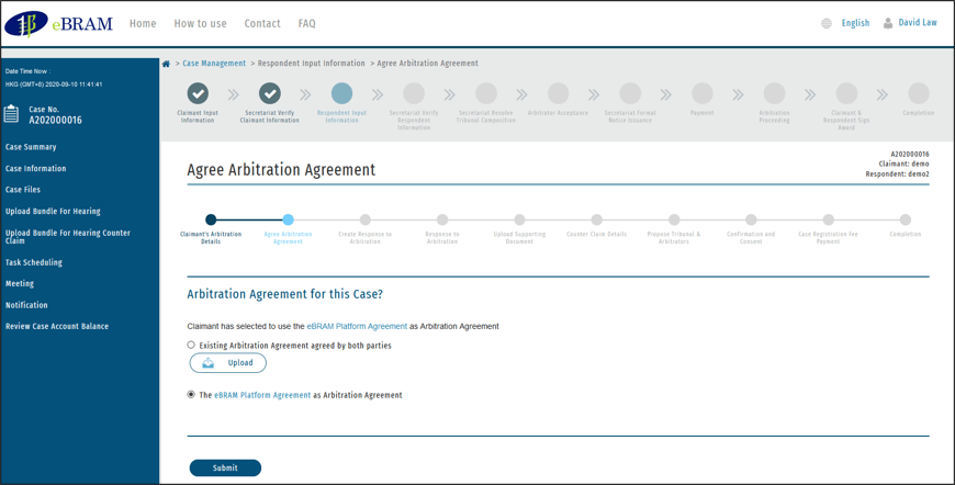 E-Abitration/ E-Mediaion Cloud Services Platform