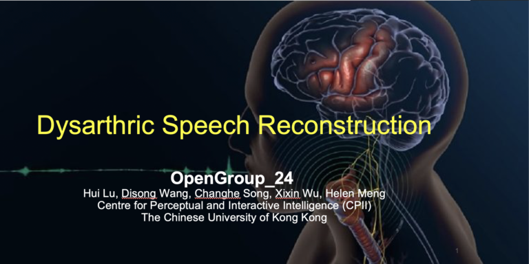 Dysarthric Speech Reconstruction 1