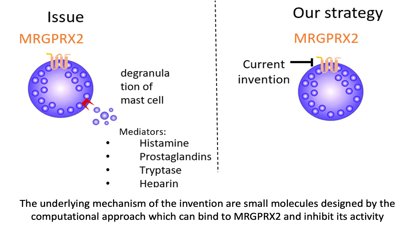 用於治療過敏反應的新型小分子MRGPRX2拮抗劑